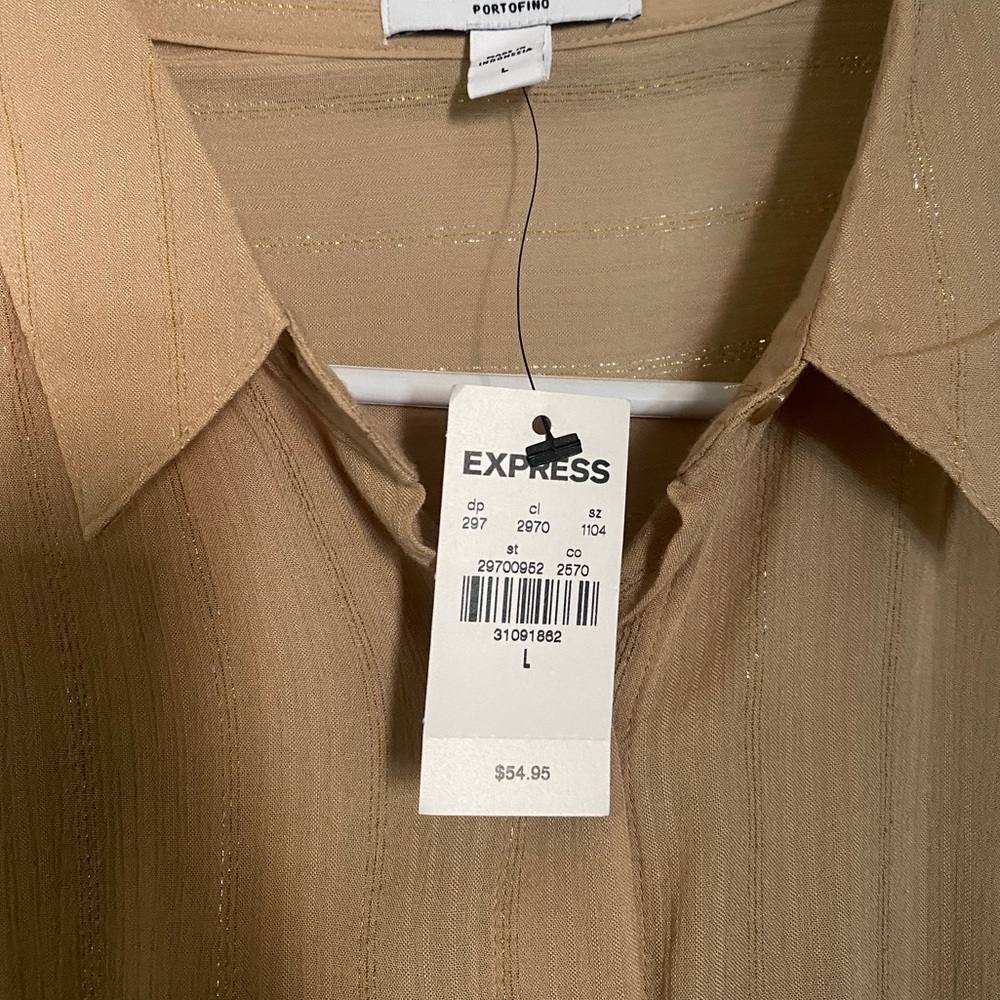 Express light Tan Portofino Blouse - Picture 3 of 4